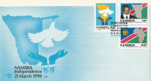 NAM 1990-03-21 Independence Issue FDC 1.0 (65 000) [SACC R10]