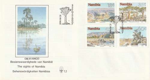 NAM 1990-04-26 Namibian Sights FDC 1.1 (70 000) [SACC R10]