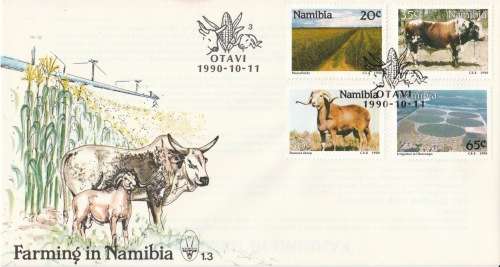 NAM 1990-10-11 Farming in Namibia FDC 1.3 (60 000) [SACC R8]