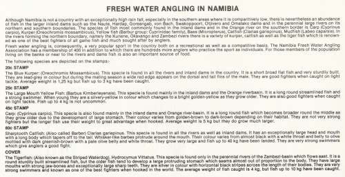 NAM 1992-04-16 Freshwater Angling FDC 1.10 (43 000) [SACC R7]