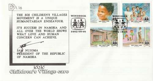 NAM 1993-08-06 SOS Child Care in Namibia FDC 1.16 (45 200) [SACC R7]