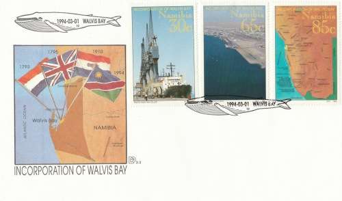 NAM 1994-03-01 Incorporation of Walvis Bay FDC 2.3 (32 000) [SACC R9]