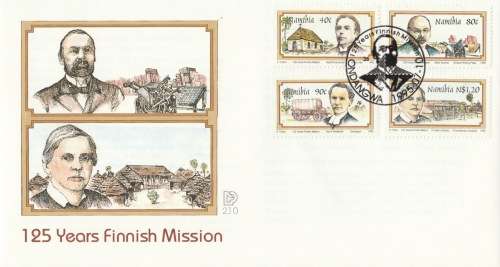 NAM 1995-07-10 125th Anniversary of Finish Missionaries in Namibia FDC 2.10 (30 000) [SACC R8]