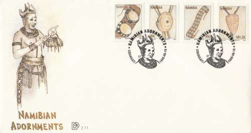 NAM 1995-08-16 Namibian Adornments FDC 2.11 (30 000) [SACC R8]