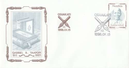 NAM 1998-01-15 Gabriel B. Taapopi 1911-1985 FDC 3.1 (10 000) [SACC R30]