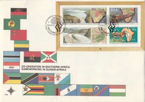 RSA 1990-02-15 Min Sheet - Co-operation in SA FDC S16 (80 000) [SACC R17]