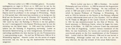 RSA 1967-10-31 450th Anniversary of Reformation FDC 6 (34 700) unaddressed [SACC R70]
