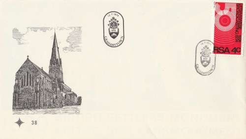 RSA 1974-07-13 Inauguration of the British Settlers Monument FDC 38 (47 477) with SACC 356