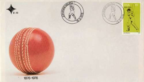 RSA 1976-03-15 SA Cricket FDC 2.13 (72 434) [SACC R2]