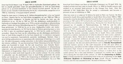 RSA 1976-04-20 Birth Centenary of Erich Mayer (Artist) FDC 2.14 (78 887) [SACC R6]