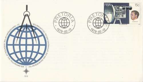 RSA 1979-02-12 Invention of the Tellurometer FDC 3.12 (130 000) [SACC R2]