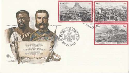 RSA 1979-05-25 Centenary of the 1879 Zulu War FDC 3.14 (130 000) [SACC R4]