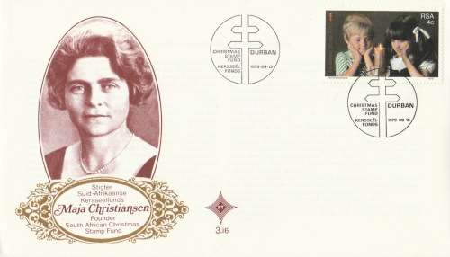 RSA 1979-09-23 50th Anniversary of the SA Christmas Fund FDC 3.16 (130 000) [SACC R1]