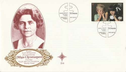 RSA 1979-09-23 50th Anniversary of the SA Christmas Fund FDC 3.16 (130 000) Gold omitted?