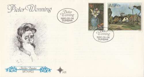 RSA 1980-05-06 Tribute to Pieter Wenning FDC 3.21 (140 000) [SACC R2]