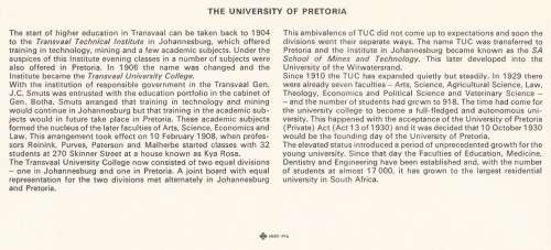 RSA 1980-10-09 University of Pretoria FDC 3.24 (145 000) [SACC R1]