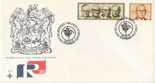 RSA 1981-05-30 Republic Festival FDC 3.29 (180 000) [SACC R2]