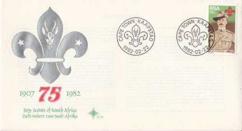 RSA 1982-02-22 75th Anniversary of Boy Scout Movement FDC 3.34 (162 893) [SACC R2]