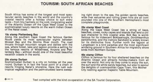RSA 1983-10-12 Tourism, SA Beaches FDC 4.6 [SACC R7]