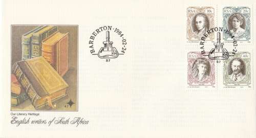RSA 1984-02-24 SA English Authors FDC 4.7 (150 000) [SACC R7]