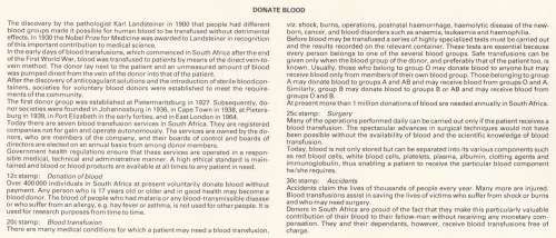 RSA 1986-02-20 Donate Blood FDC 4.15 (120 000) [SACC R7]