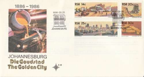 RSA 1986-09-25 The Golden City FDC 4.18 [SACC R7]