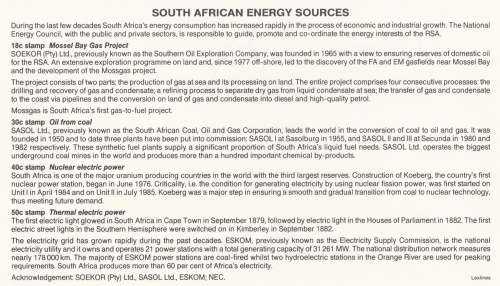 RSA 1989-10-19 South African Energy Sources FDC 5.7 [SACC R7]
