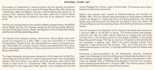 RSA 1990-05-12 National Stamp Day FDC 5.9 [SACC R9]
