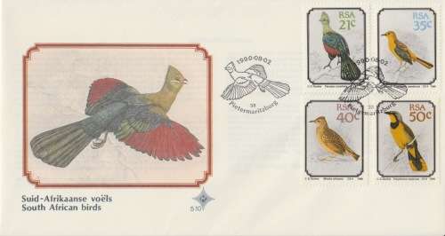 RSA 1990-08-02 SA Birds FDC 5.10 [SACC R13]
