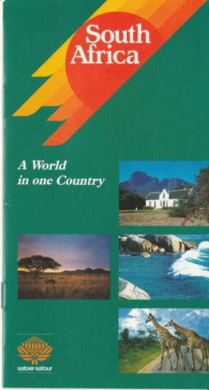 RSA 1990-11-01 Tourism in SA FDC 5.11 [SACC R17]