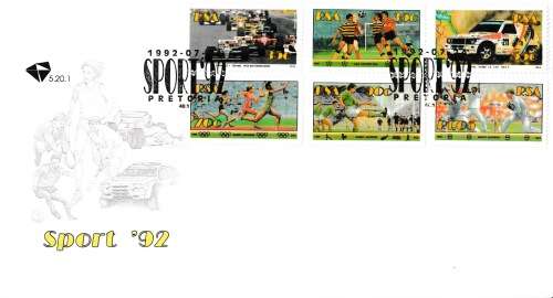 RSA 1992-07-24 Sport FDC 5.20.1 [SACC R20]