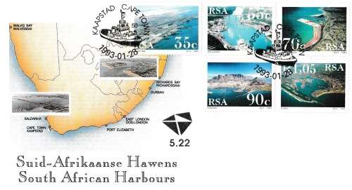 RSA 1993-01-28 SA Harbours FDC 5.22 (42 000) [SACC R15]