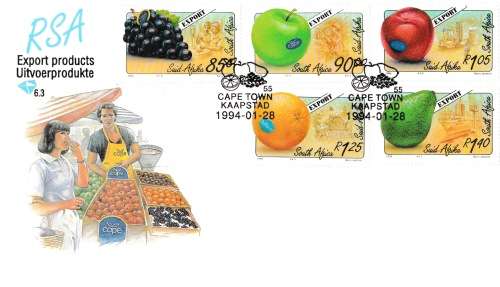 RSA 1994-01-28 Export Fruits FDC 6.3 [SACC R28]