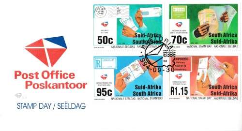 RSA 1994-09-30 National Stamp Day FDC 6.6 [SACC R17]