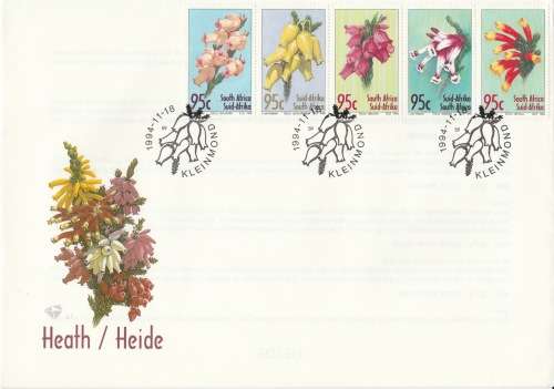 RSA 1994-11-18 Heathers FDC 6.7 [SACC R28]
