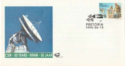 RSA 1995-06-15 50 Years CSIR FDC 6.15 [SACC R8]