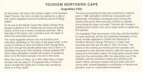 RSA 1995-06-30 Tourism in South Africa FDC 6.24 [SACC R14]