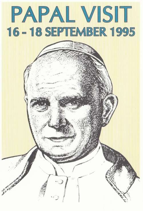RSA 1995-09-16 Papal Visit FDC 6.21a (6.14a) [SACC R11]