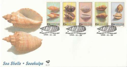 RSA 1995-11-24 Sea Shells FDC 6.27 [SACC R35]