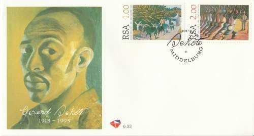 RSA 1996-06-01 Gerard Sekoto Artist 1913-1993 FDC 6.33 (15 000) [SACC R22]