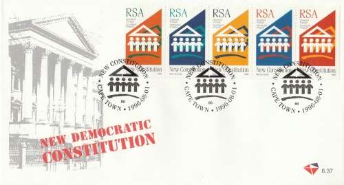 RSA 1996-08-01 New Democratic Constitution FDC 6.37 (20 000) [SACC R45]