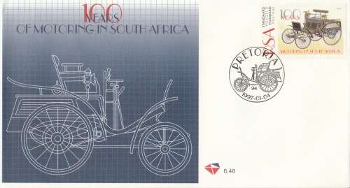 RSA 1997-01-04 100 Years of Motoring in South Africa FDC 6.48 [SACC R10]