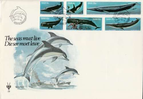 SWA 1980-03-25 Whales FDC 28 (98 086) - [SACC R10]