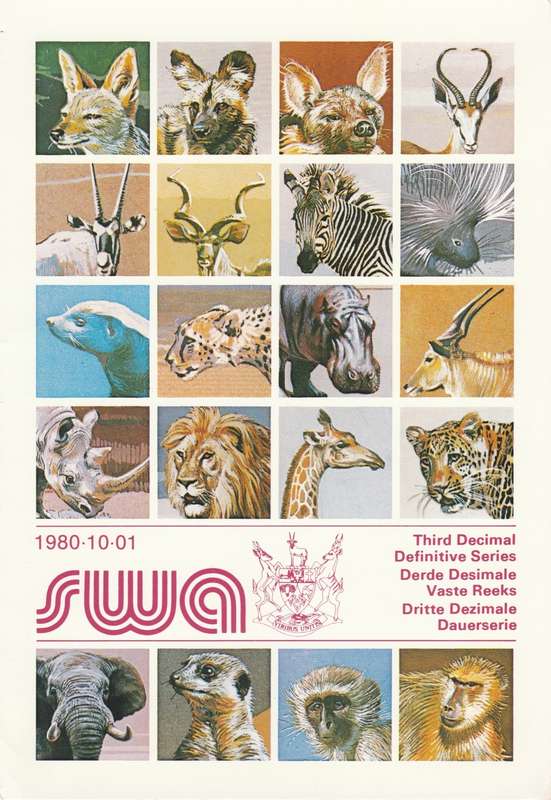 SWA 1980-10-01 Third Decimal Definitive Issue FD Folder 30 (99 655) - [SACC R10]