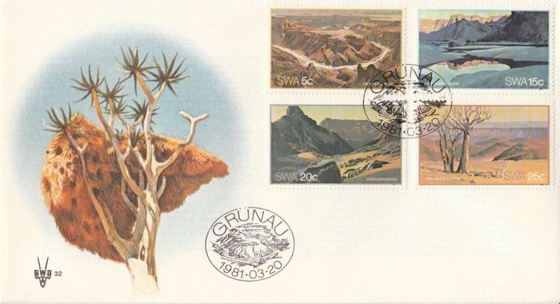 SWA 1981-03-20 Fish River Canyon FDC 32 (130 184) - [SACC R7]