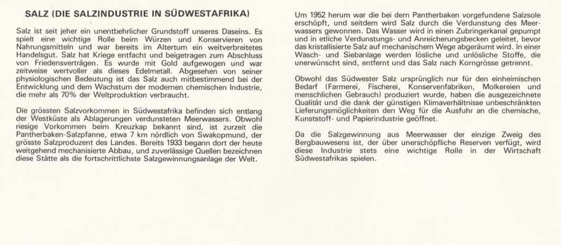 SWA 1981-12-04 Salt Industry FDC 35 (134 353) - [SACC R7]