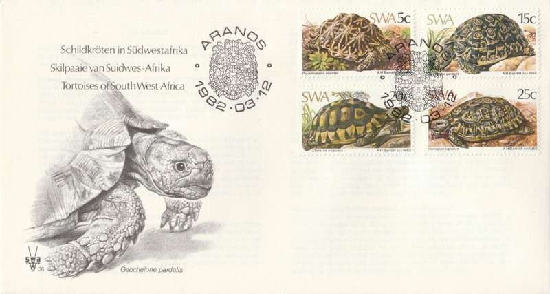 SWA 1982-03-12 Tortoises FDC 36 (150 000) - [SACC R7]