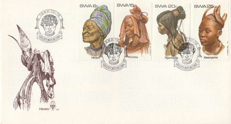 SWA 1982-10-15 Traditional Head-dresses of S.W.A. FDC 39 (155 000) - [SACC R7]