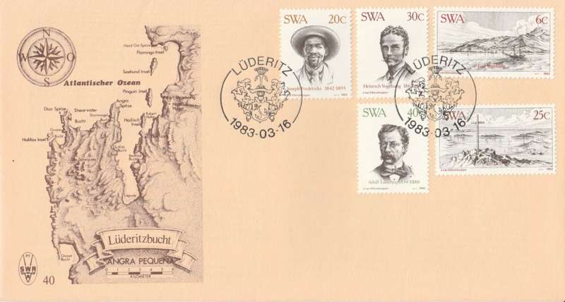 SWA 1983-03-16 Centenary of Lüderitz FDC 40 - [SACC R8]