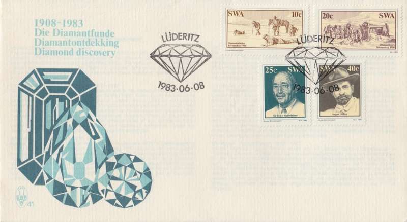 SWA 1983-06-08 75th Anniversary of Discovery of Diamonds FDC 41 - [SACC R7]